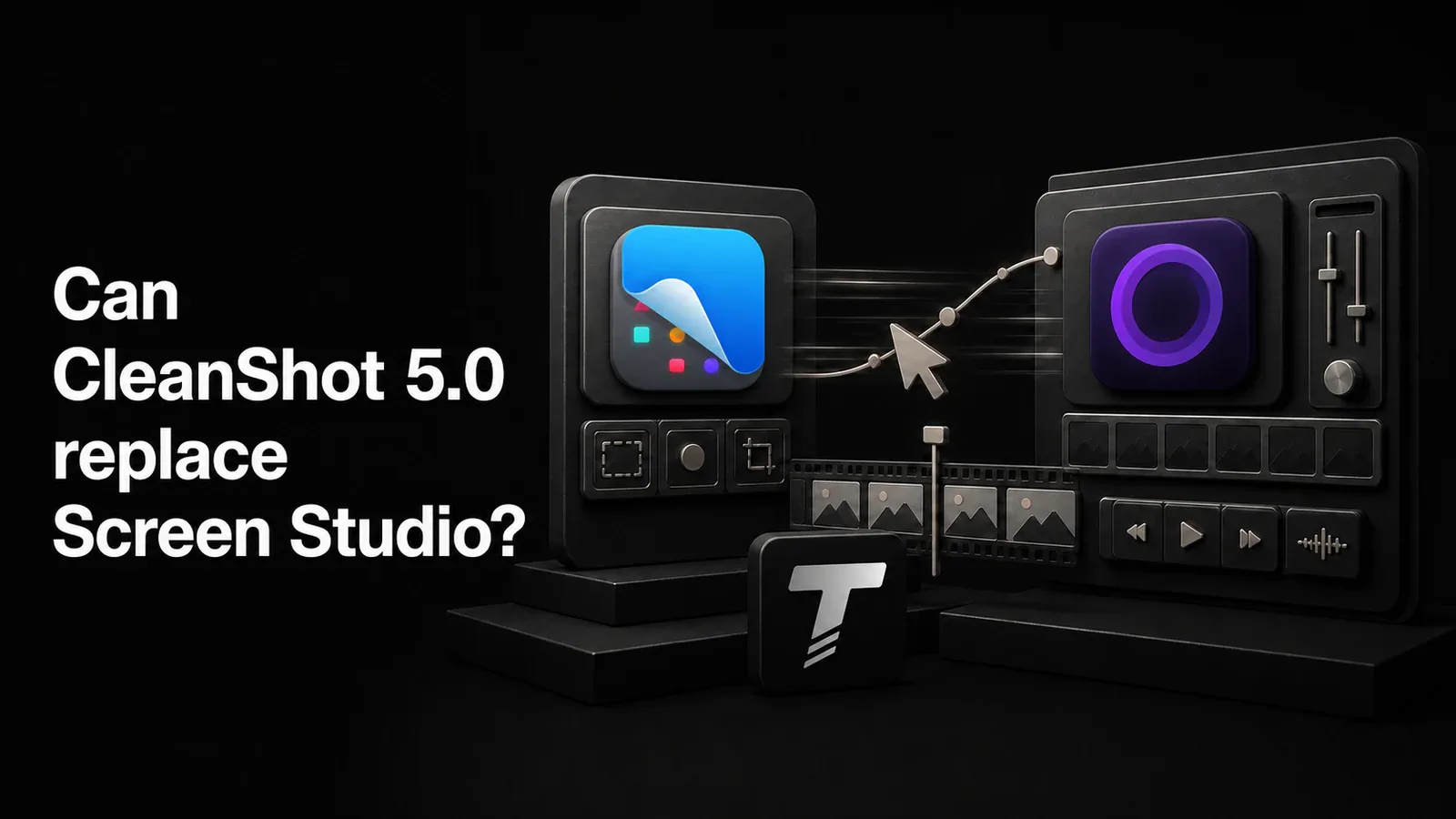《Can CleanShot 5.0 取代 Screen Studio？》封面插圖
