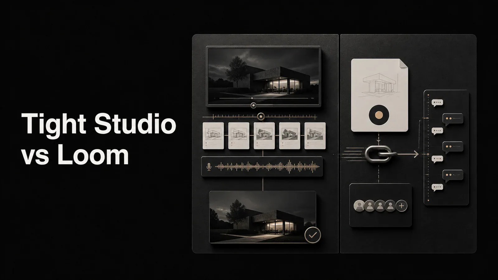 Cover illustration comparing Tight Studio and Loom