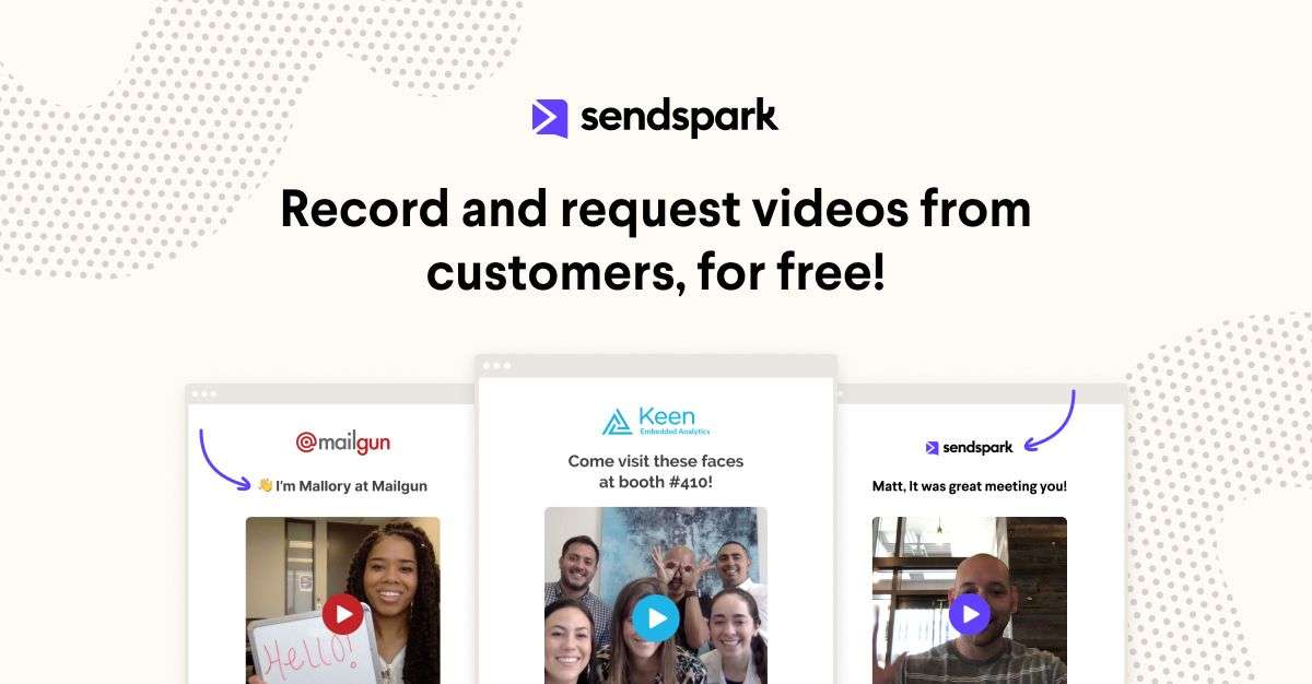 Sendspark Chrome screen recorder for personalized video outreach