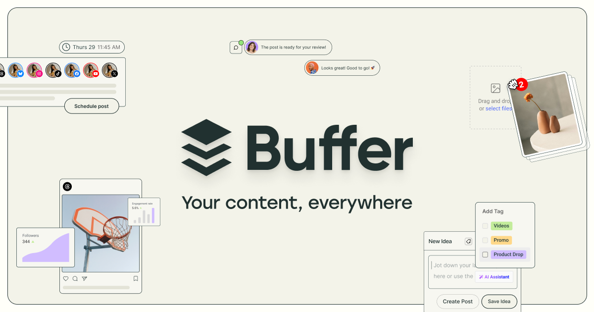 Buffer multi-platform content scheduler