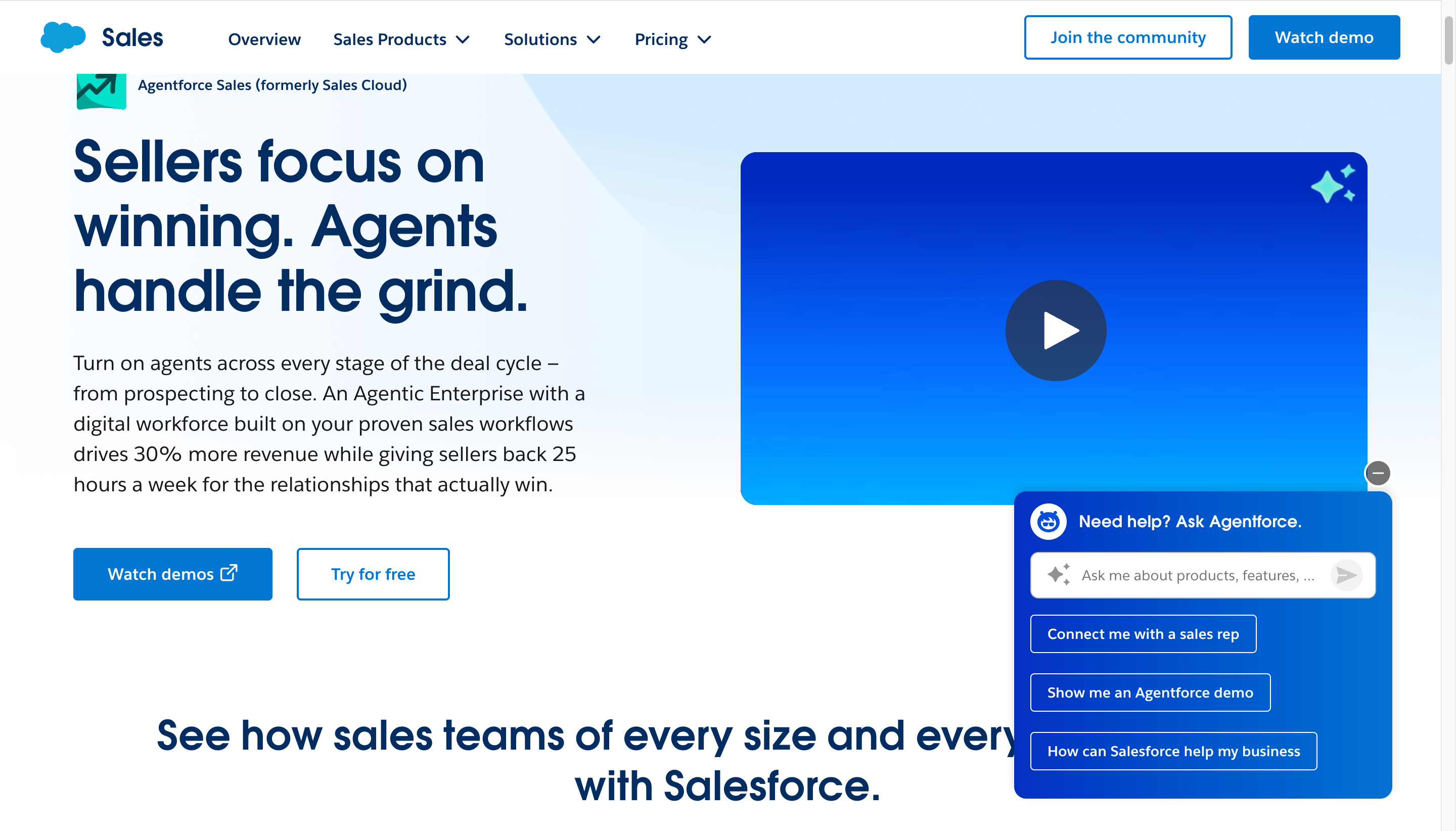 Salesforce Sales Cloud with Agentforce