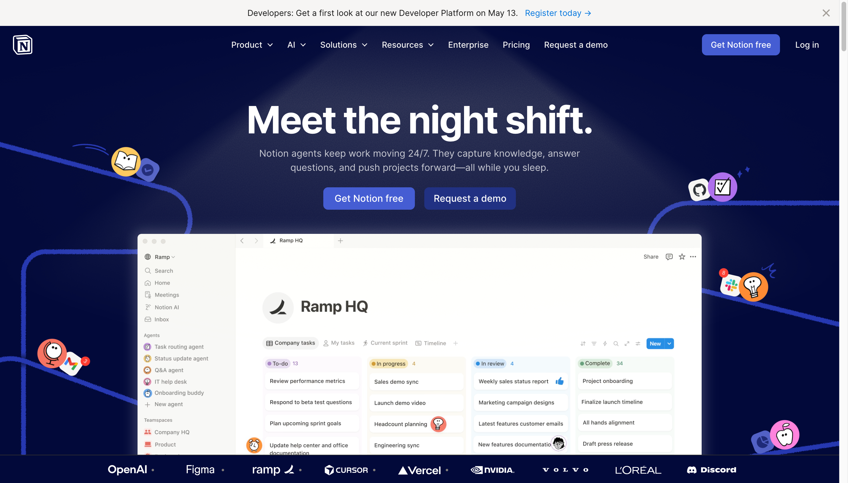 Notion workspace for product docs