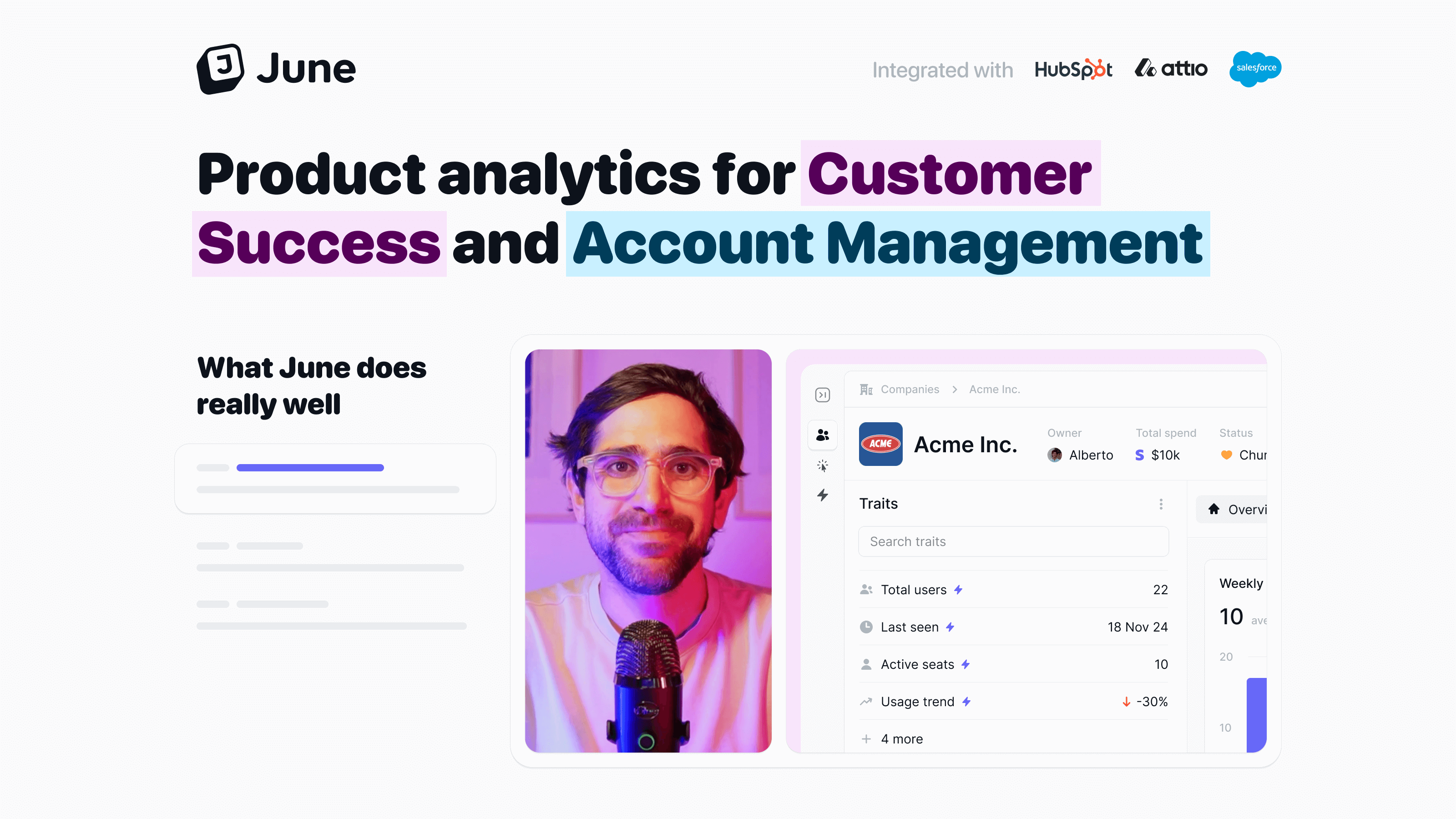 June account-level analytics